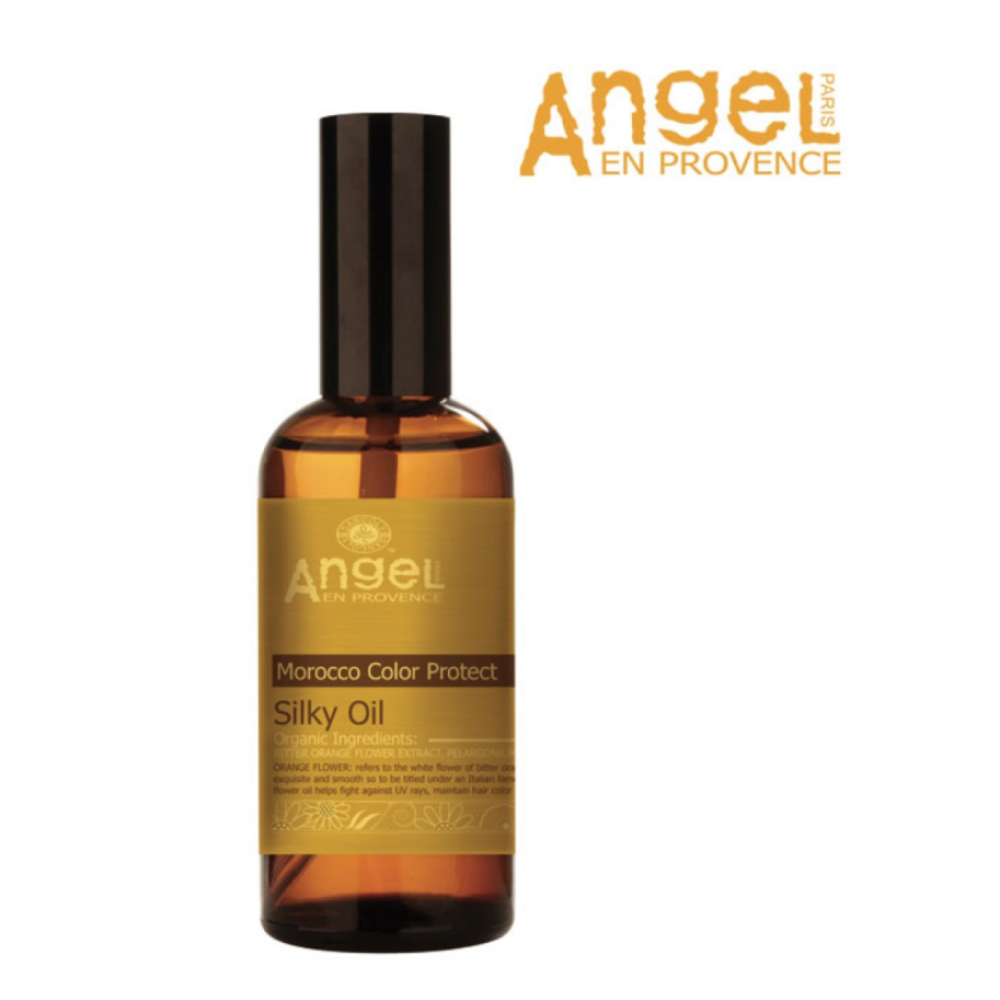 Angel En Provence Morocco Color Protect Silky oil - Шелковистое масло арганы для окрашенных волос, 100ml (PL-03-6)