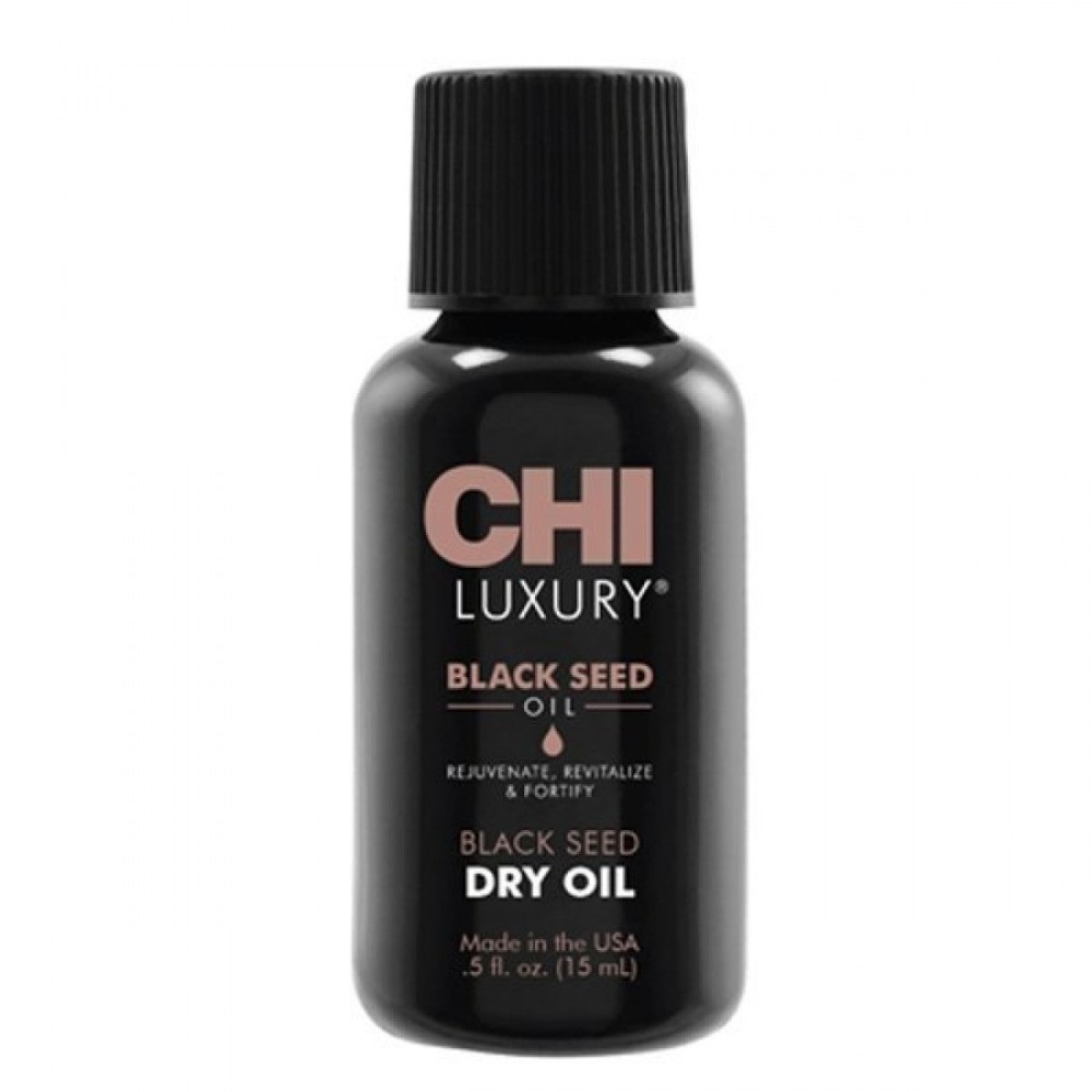 CHI LUXURY Black Seed Dry Oil - Жидкий шёлк для волос с маслом чёрного тмина (CHIBLACK)