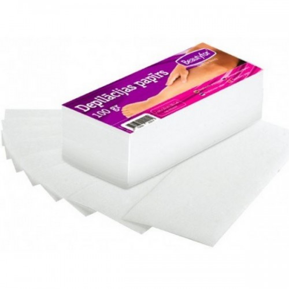 Depilatory paper 7cmX20cm, 100г, 100 шт.- Бумажные полоски для депиляции (PA180004)
