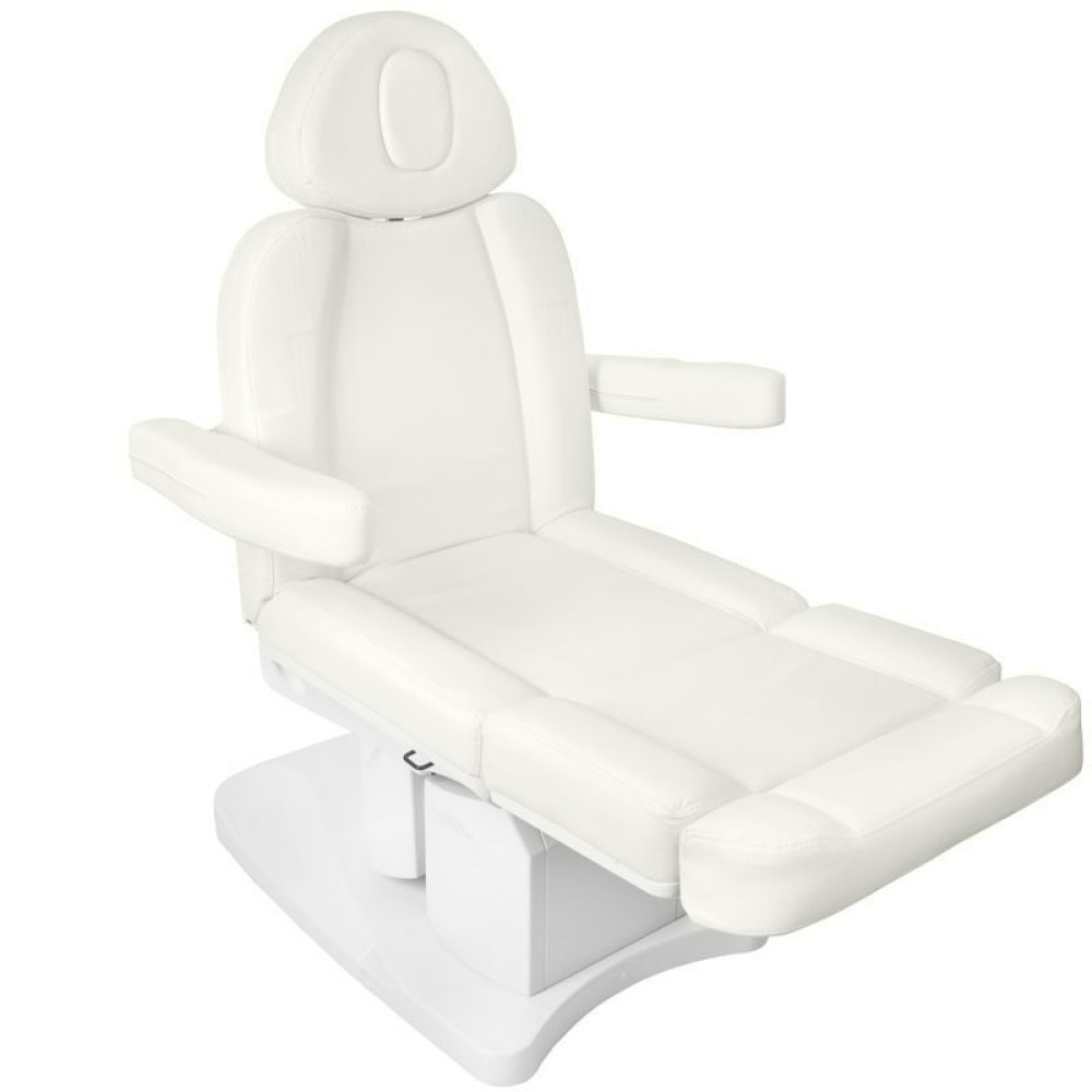 Электрическая косметическая кушетка Azzurro 708A с 4 моторами, белая (109094)