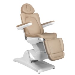 Электрическая косметическая кушетка Azzurro 870 с 3 моторами, цвета капучино