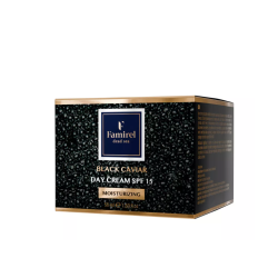 FAMIREL Day Cream Black Caviar Moisturizing SPF 15 - Увлажняющий крем с экстрактом чёрной икры, 50мл