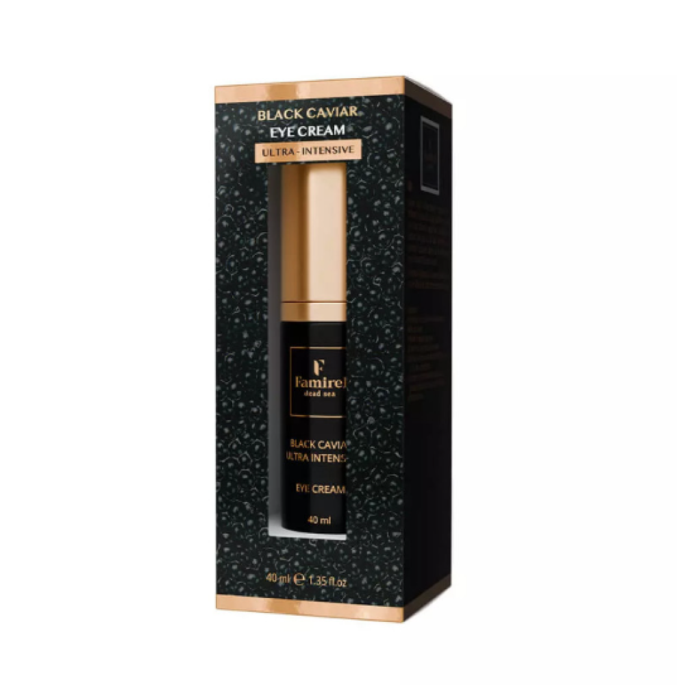 FAMIREL Black Caviar Ultra-Intensive Eye Cream - Крем для кожи вокруг глаз с экстрактом чёрной икры, 40ml (7290114086370)
