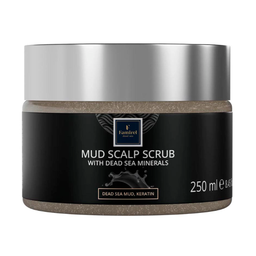 FAMIREL Scalp Scrub Dead Sea Mud & Minerals - Скраб для кожи головы, 250ml (7290114085649)