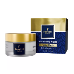 FAMIREL Nourishing Night Facial Mask with Dead Sea Minerals - Питательная ночная маска для лица с минералами Мёртвого моря