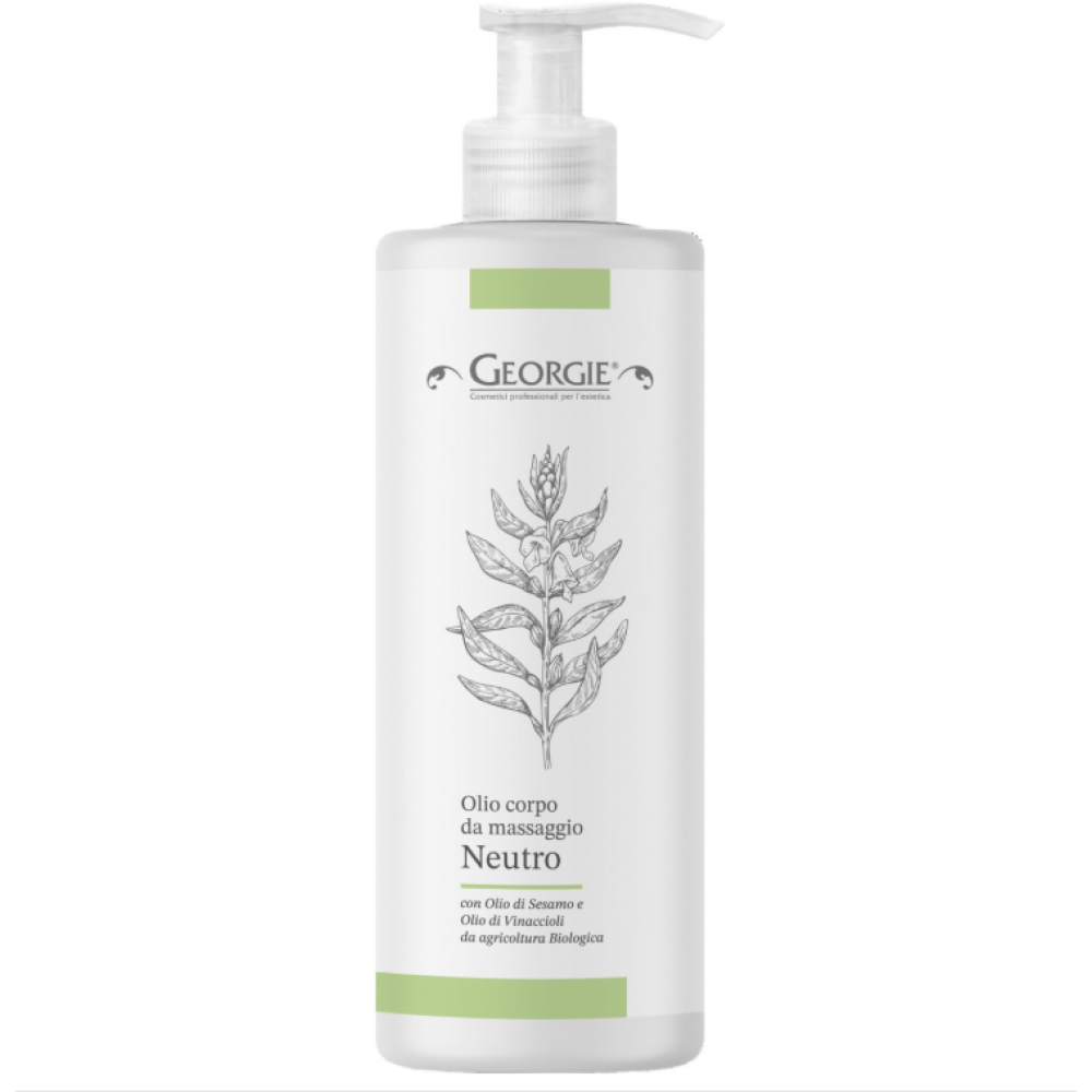GEORGIE Масло для массажа, нейтральное, BIO виноградные косточки, 500ml (C 4503)