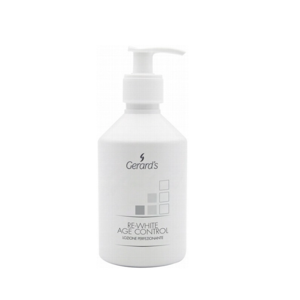 GERARD'S RE-WHITE AGE CONTROL Lotion - Очищающий, матирующий лосьон для лица, балансирующий pH кожи, 300ml (PFAREW578)