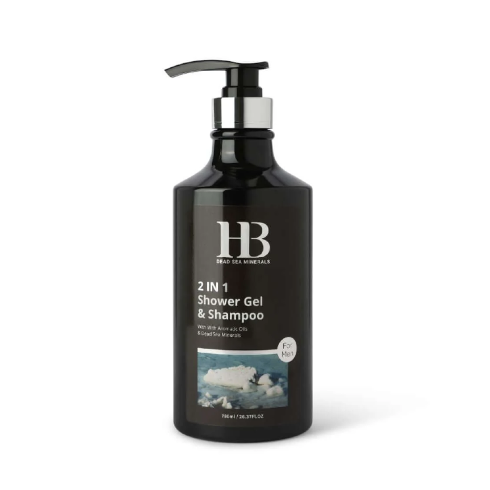 HEALTH&BEAUTY Shower Gel & Shampoo For Men - Мужской шампунь-гель для душа, 780ml (H&B00092)
