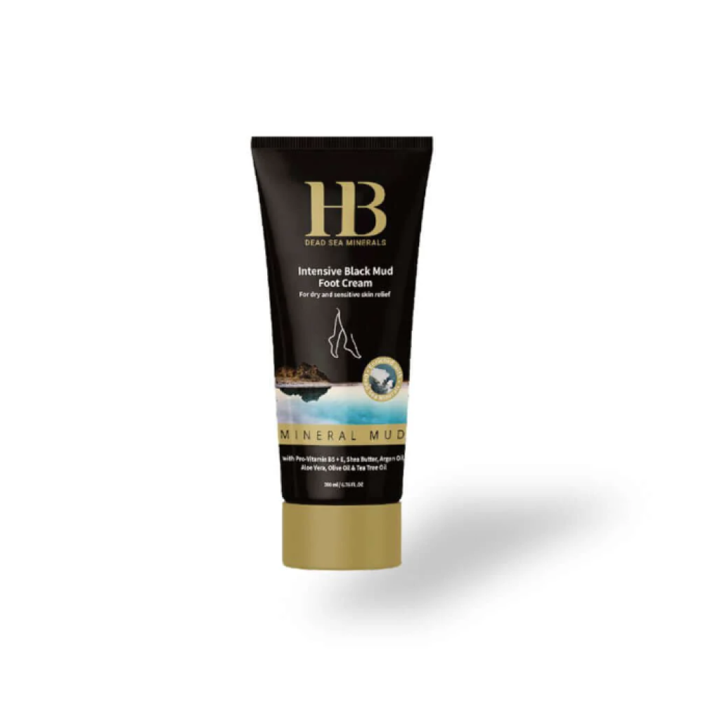 H&B Intensive Black Mud Foot cream - Крем для ног с грязью Мёртвого моря, 100ml (H&B0057)