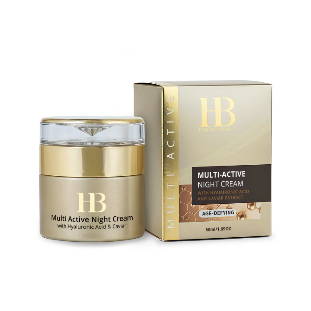 H&B PREMIUM LINE Multi-Active Night Cream with Hyaluronic acid and Caviar Extract  - Мультиактивный ночной крем с гиалуроновой кислотой и экстрактом икры (H&Bnight)