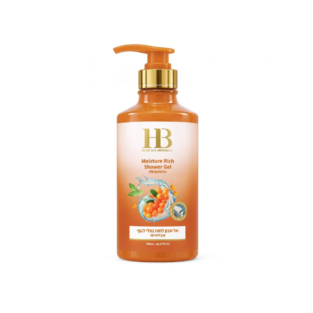 HEALTH&BEAUTY Moisture Rich Shower Cream Obliphicha Oil - Увлажняющий крем-гель для душа с облепихой, 780ml (H&B00043)