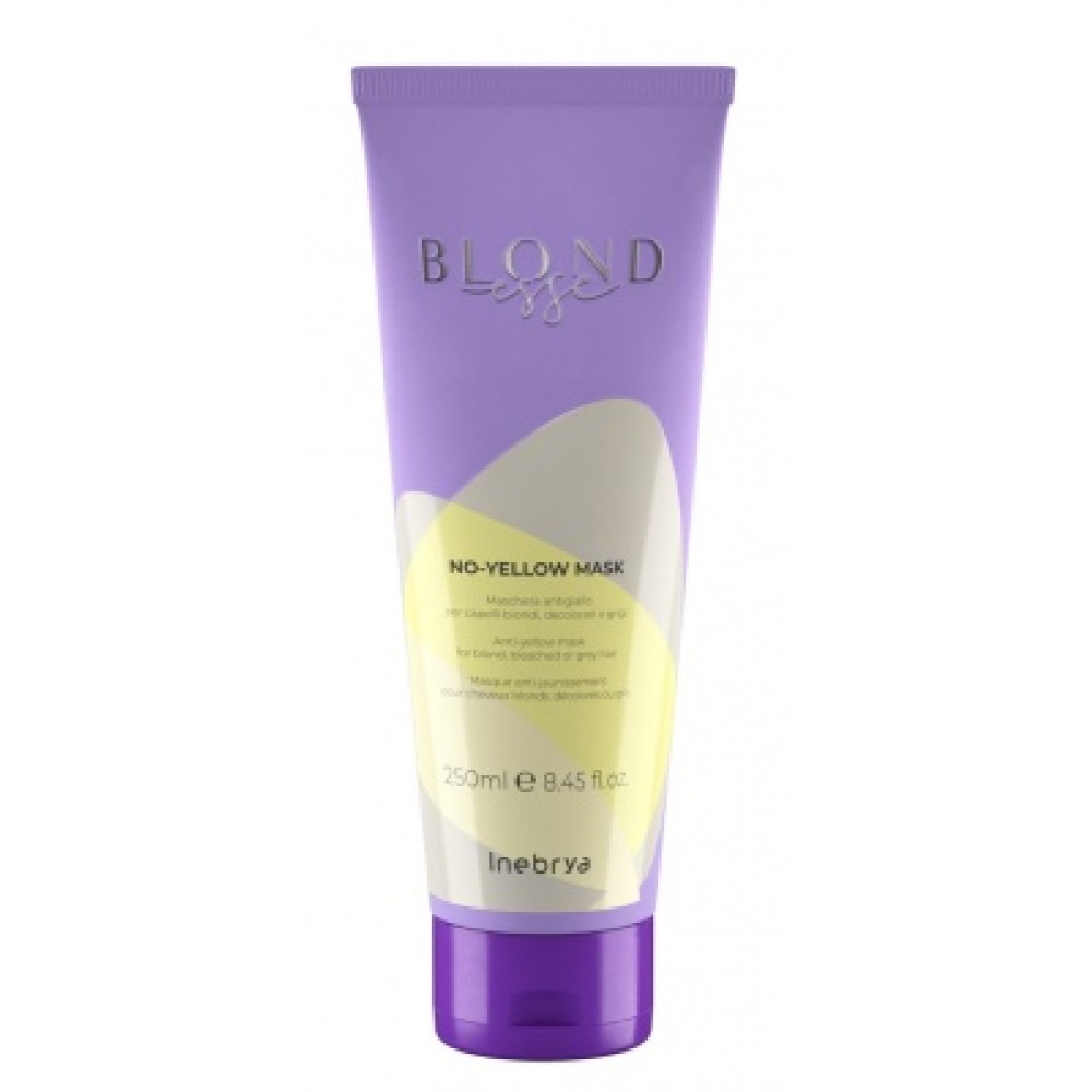 Inebrya Blondesse No-Yellow Mask - маска для осветлённых и седых волос, 250ml (IN132493)