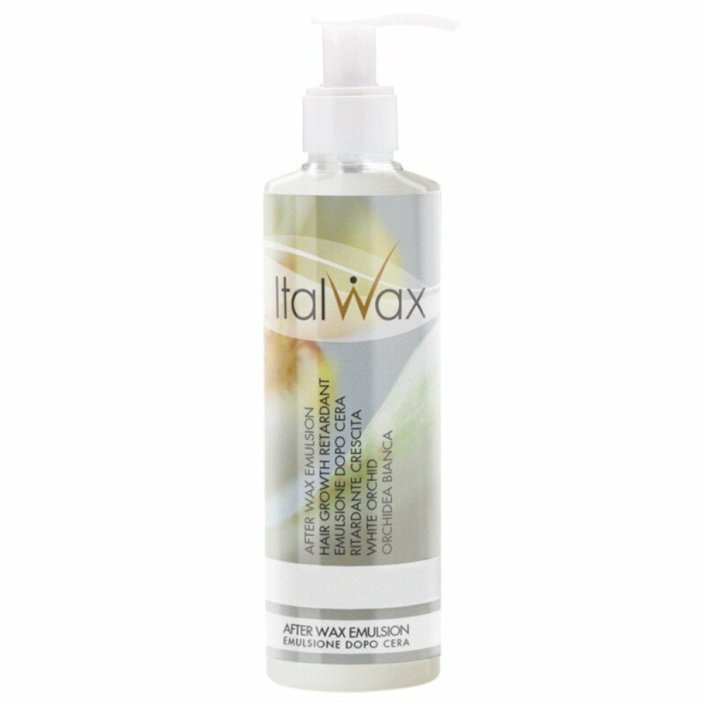 Italwax After Wax Emulsion Hair Growth Retardant White Orchid - Лосьон-эмульсия после депиляции с белой орхидеей, 250ml (FS66349)