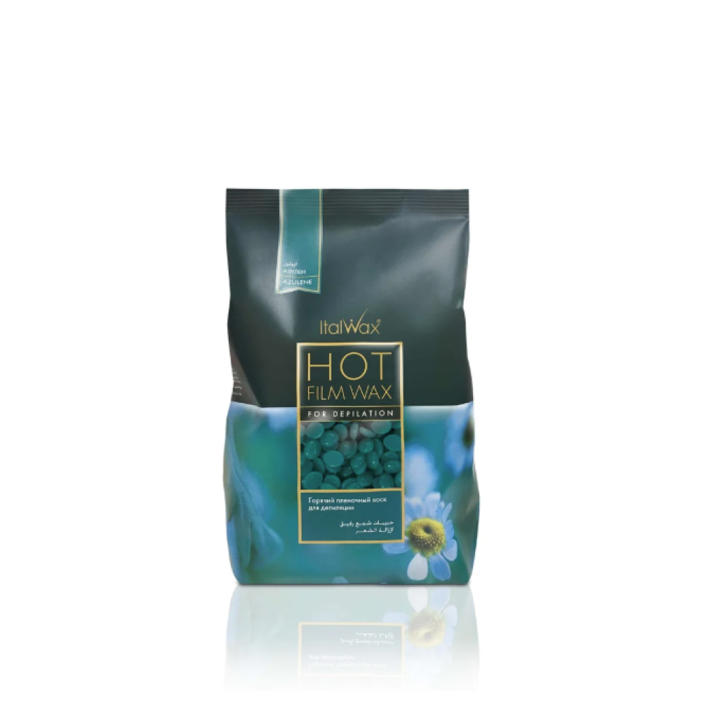 ItalWax Hot Film Wax AZULENE - Прозрачный плёночный воск АЗУЛЕН, 500гр. (02-0503)