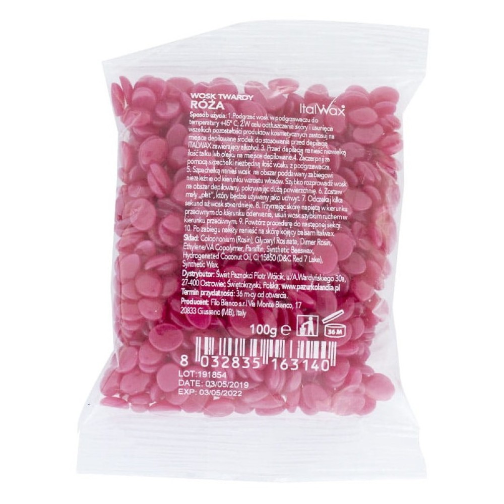 ItalWax ROSE Wax - Плёночный воск в гранулах, 100гр. (CFWP100)