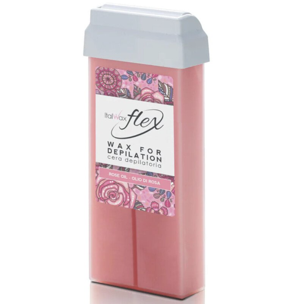 ItalWax FLEX ROSE - Мягкий воск с оксидом титана маслом розы, 100мл (BRL60040)