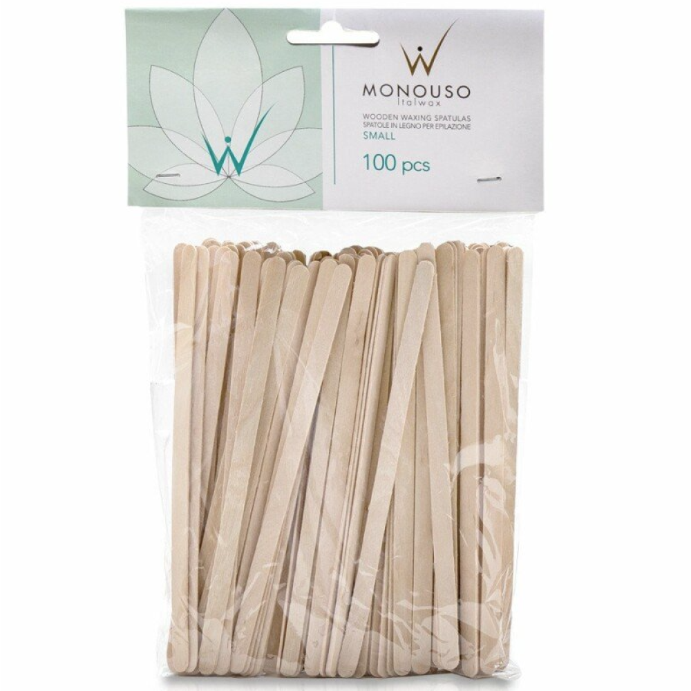 ItalWax деревянные шпатели, маленькие, 100шт. (spateles)