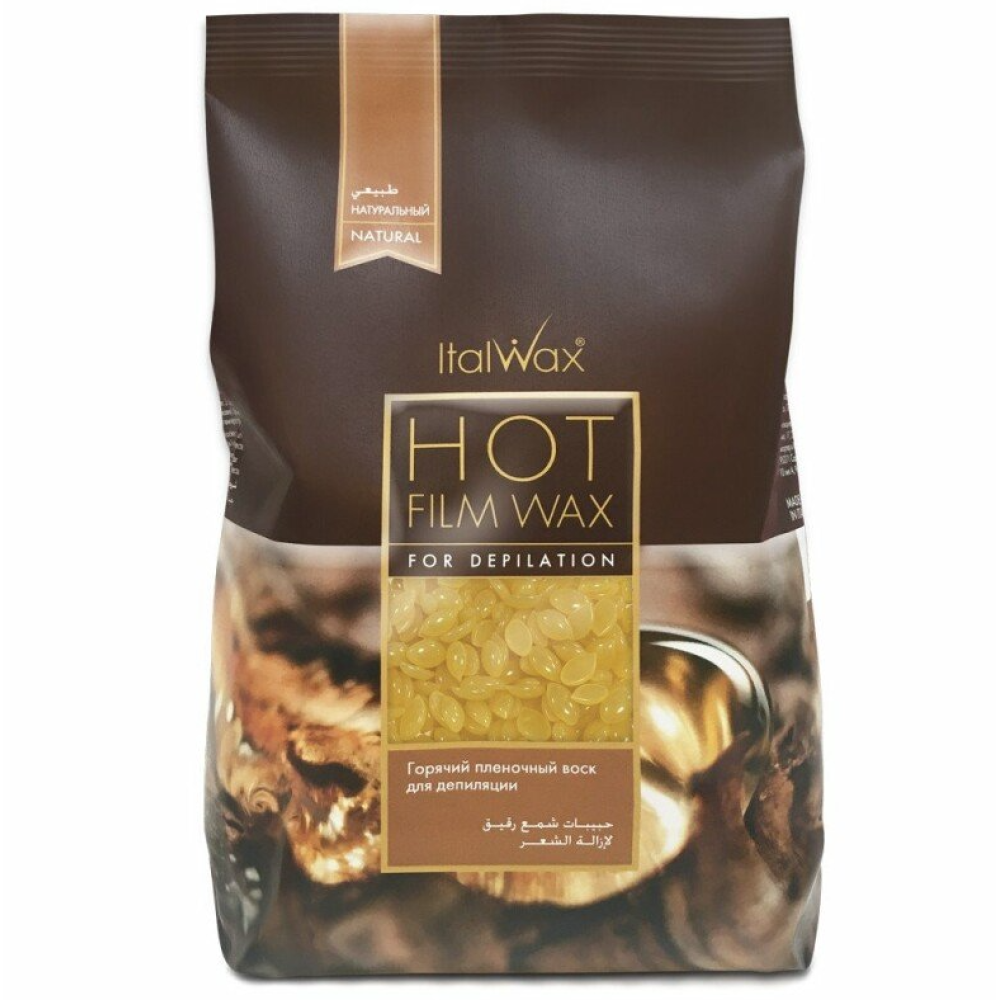 ItalWax Hot Film Wax NATURAL - Прозрачный плёночный воск НАТУРАЛЬНЫЙ, 1000гр. (BRL63102)