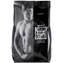 ItalWax Hot Film Wax Pour HOMME - Прозрачный плёночный воск Мужской, 1000гр.
