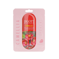 Jigott Camellia Real Ampoule Mask - Тканевая маска с экстрактом камелии, 27ml