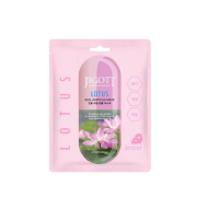 Jigott Lotus Real Ampoule Mask - Тканевая освежающая и увлажняющая тканевая маска с экстрактом лотоса, 27ml