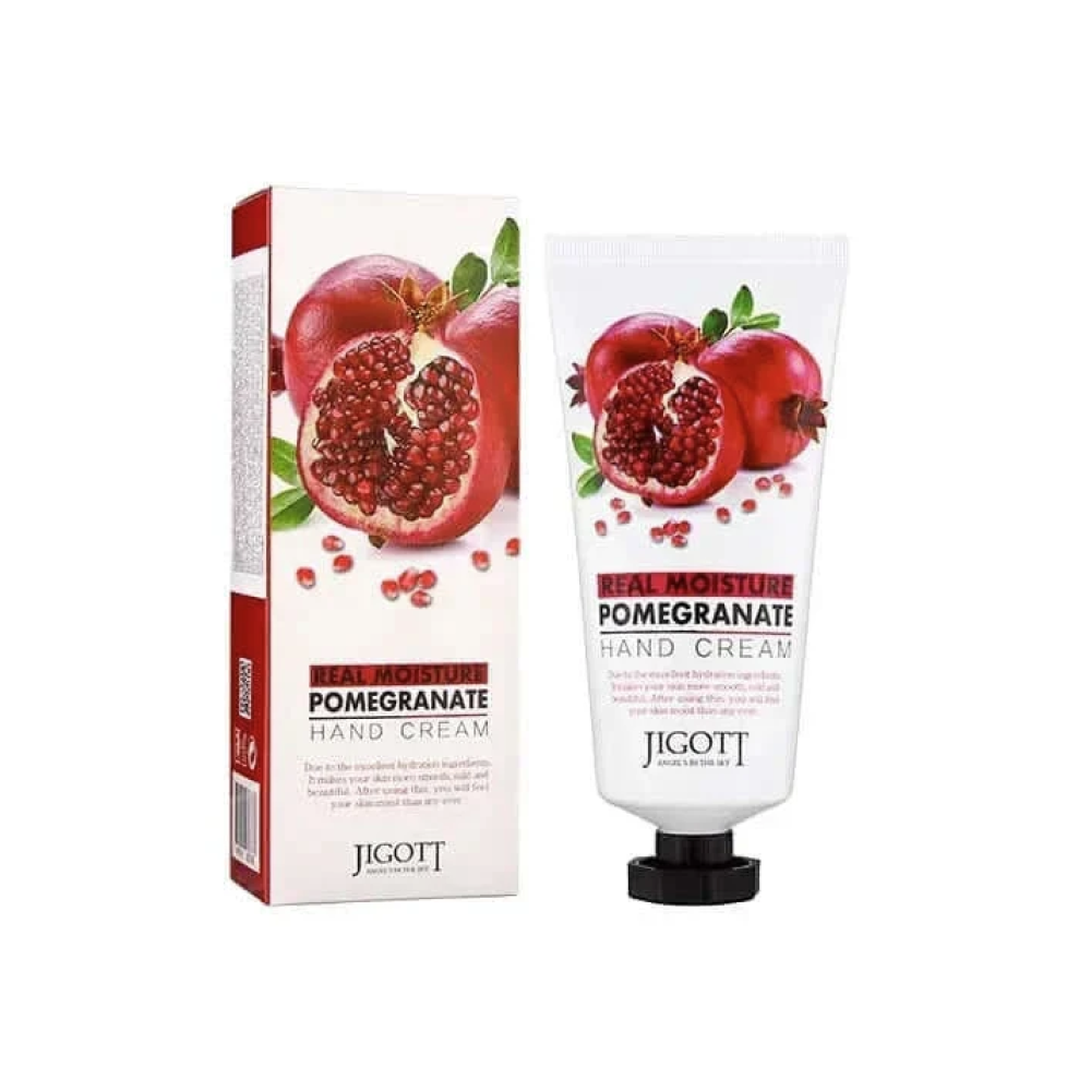 JIGOTT Real Moisture Pomegranate Hand cream - Интенсивно увлажняющий крем для рук с экстрактом граната, 100ml (280788)