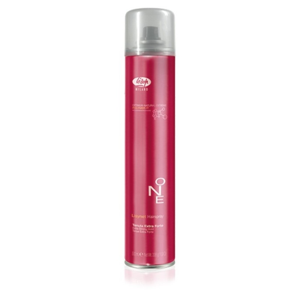 Lisap Milano Lisynet ONE Extra Strong - Профессиональный лак  для волос с маслом жожоба, экстра сильной фиксации, 500ml (404680)