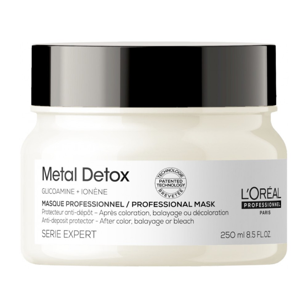 L'Oreal Professionnel Serie Expert Metal Detox Masque - Профессиональная маска с системой защиты от образования осадка, 250ml (1462487)