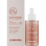 MEDI-PEEL Hyal Kombucha Tea-Tox Ampoule - Восстанавливающая ампула с 70% комбучи и церамидами, 50ml