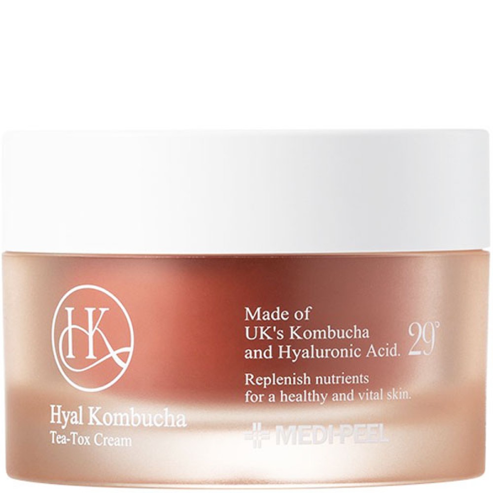 MEDI-PEEL Hyal Kombucha Tea-Tox Cream - Двойной крем с 50% комбучи и церамидами, 50ml (346489)
