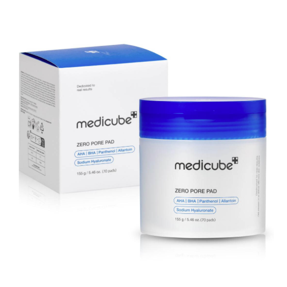 MEDICUBE Zero Pore Pad 2.0 - Очищающие пэды для лица, 70шт. (108374)