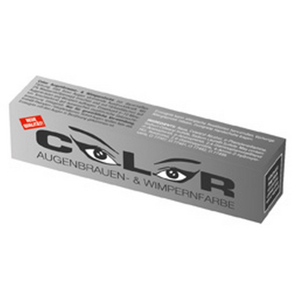 COLOR Eyebrow and eyelash colour DARK BLACK - Краска для бровей и ресниц ЧЁРНАЯ (3080940)