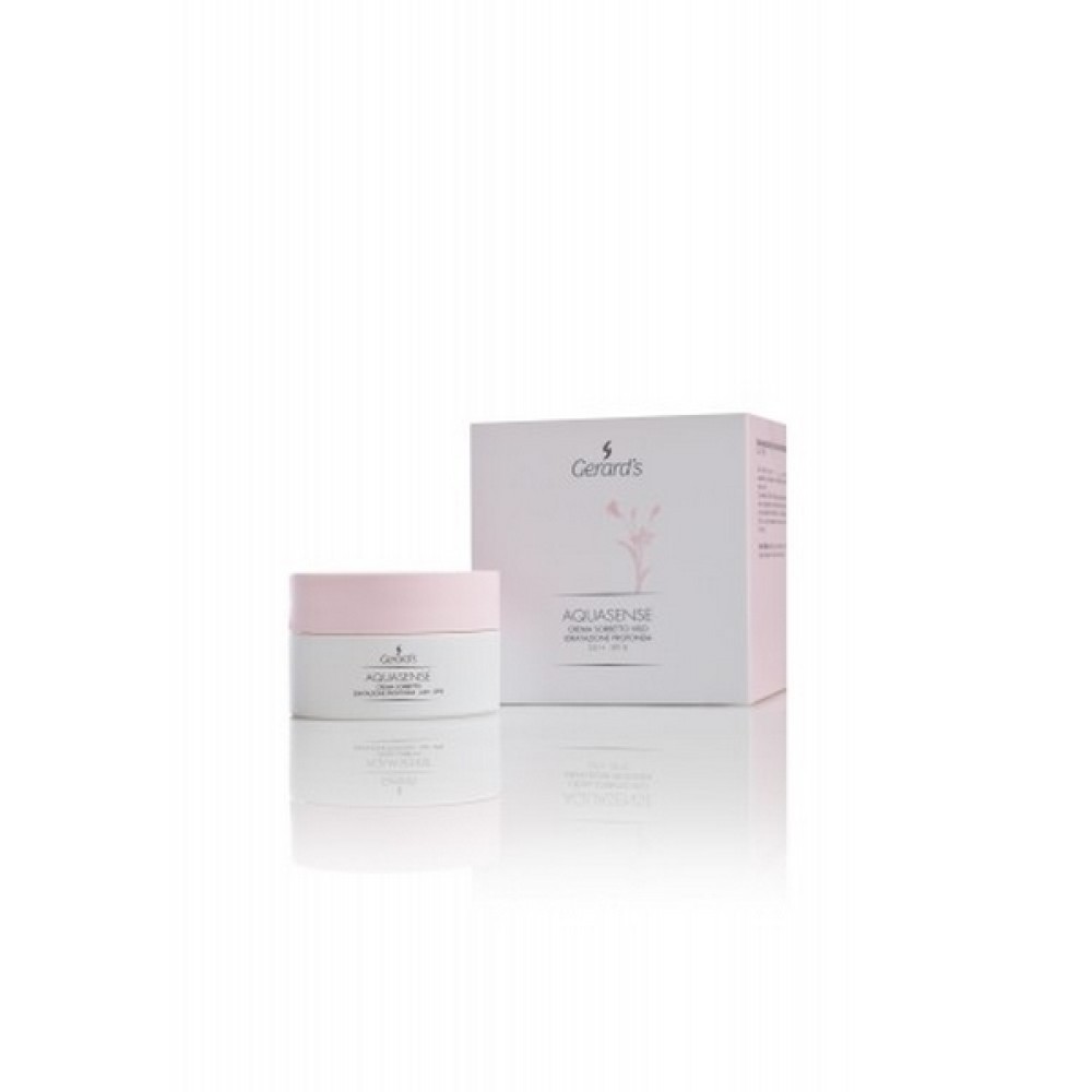 GERARD'S AQUASENSE Intensive moisturising face sorbet cream 24H, SPF8 - Интенсивно-увлажняющий крем-сорбет для лица 24-часового действия, 50ml (RFAAQS004)