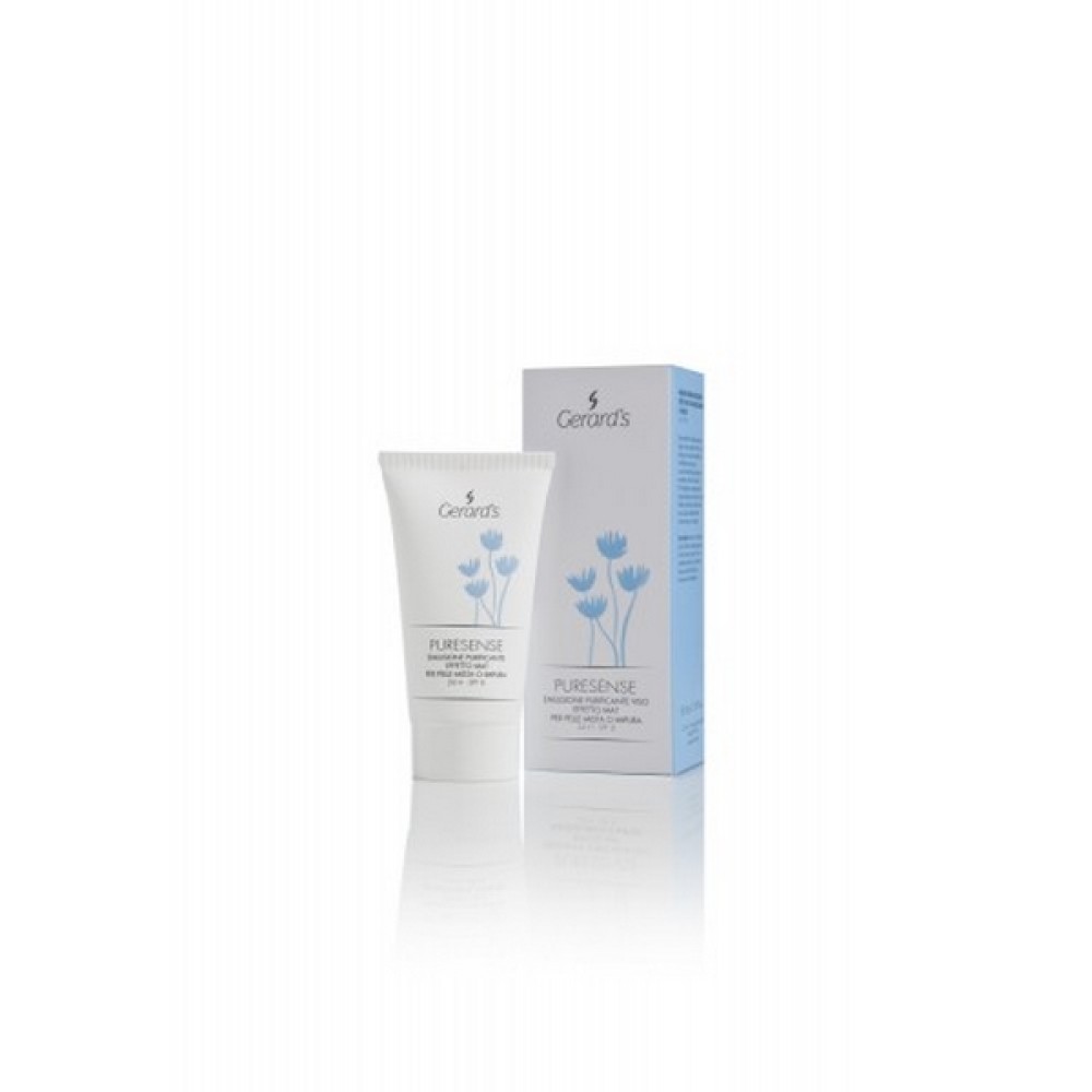 GERARD'S PURESENSE Purifying and mattifying face emulsion for combination or impure skin 24H, SPF8 - Очищающая матирующая эмульсия для комбинированной/проблемной кожи SPF8 24ч, 50ml (RFAPRS008)