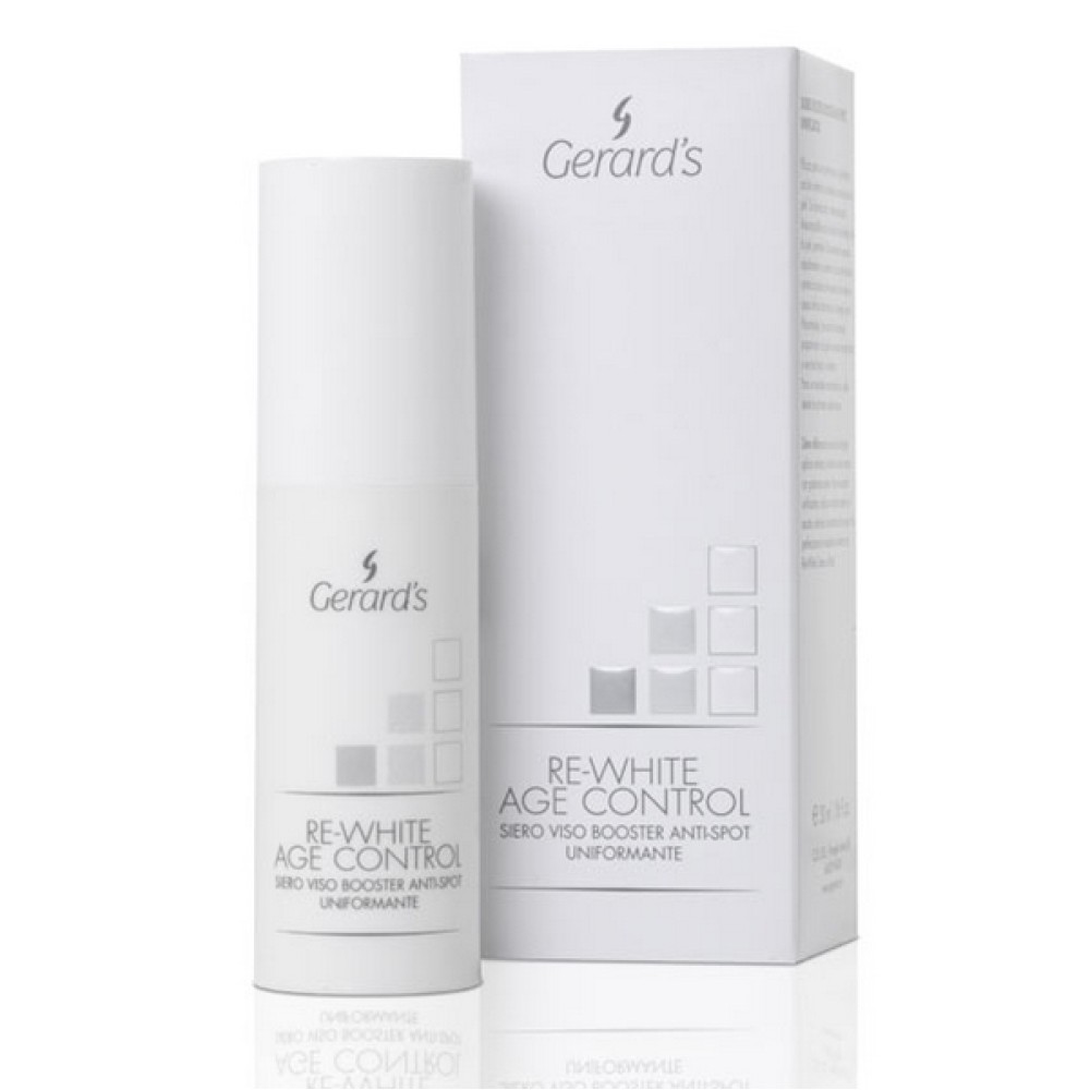 GERARD'S RE-WHITE AGE CONTROL Anti Spot Face Booster serum - Антивозрастная выравнивающая сыворотка-бустер,против пигментных пятен, 30ml (RFAREW082)