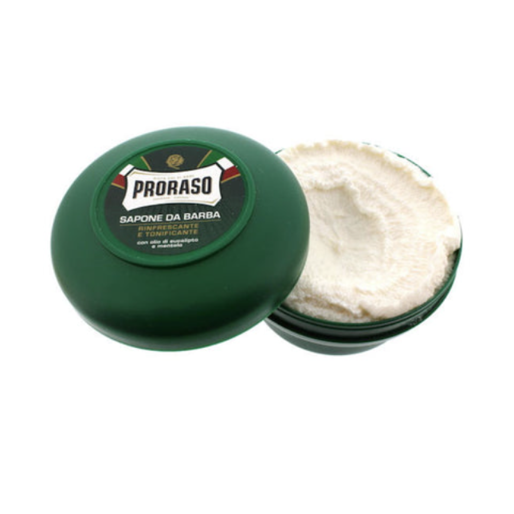 PRORASO Refreshing Shaving Soap With Eucalyptus Oil And Menthol - Мыло для бритья с маслом эвкалипта и ментола, 150ml