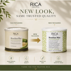RICA Brazilian Avokado Wax - Бразильский твердый воск с экстрактом авокадо, 400мл