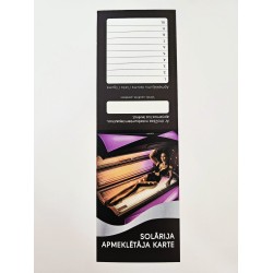 Карта для посещения солярия