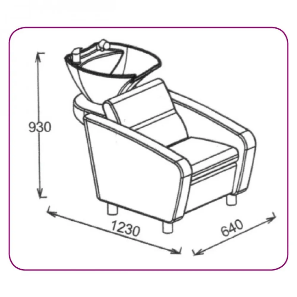 ПАРИКМАХЕРСКАЯ МОЙКА 556 ЧЁРНАЯ