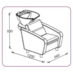 ПАРИКМАХЕРСКАЯ МОЙКА 556 ЧЁРНАЯ