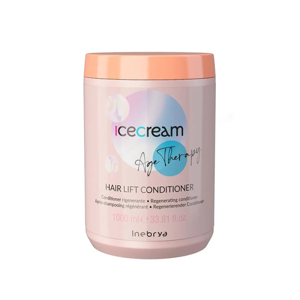 Inebrya Ice Cream Age Therapy Hair Lift Conditioner - Восстанавливающий,  увлажняющий и питательный кондиционер, 1000ml