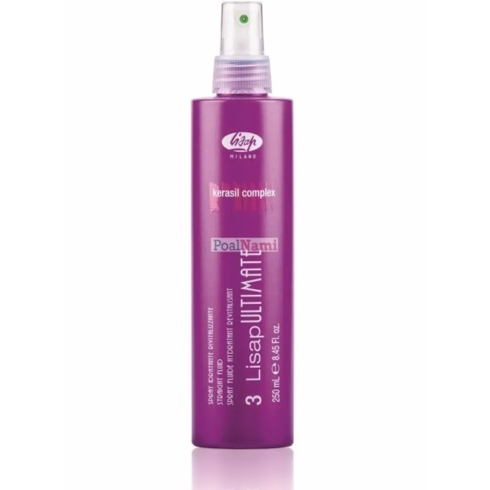Lisap Milano Ultimate Straight Fluid - Спрей с кератином, 250ml