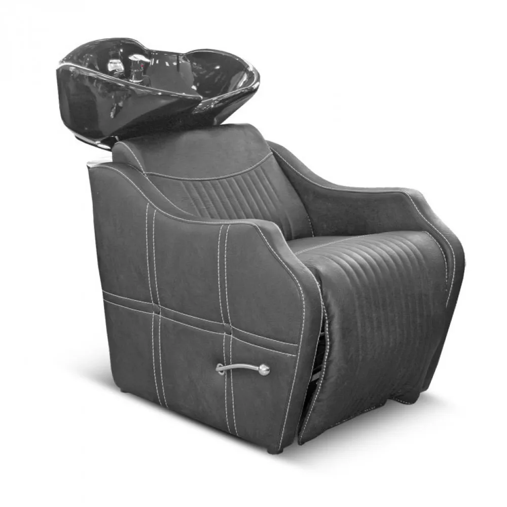 ПАРИКМАХЕРСКАЯ МОЙКА WP020 ЧЁРНАЯ С ЧЁРНОЙ МОЙКОЙ