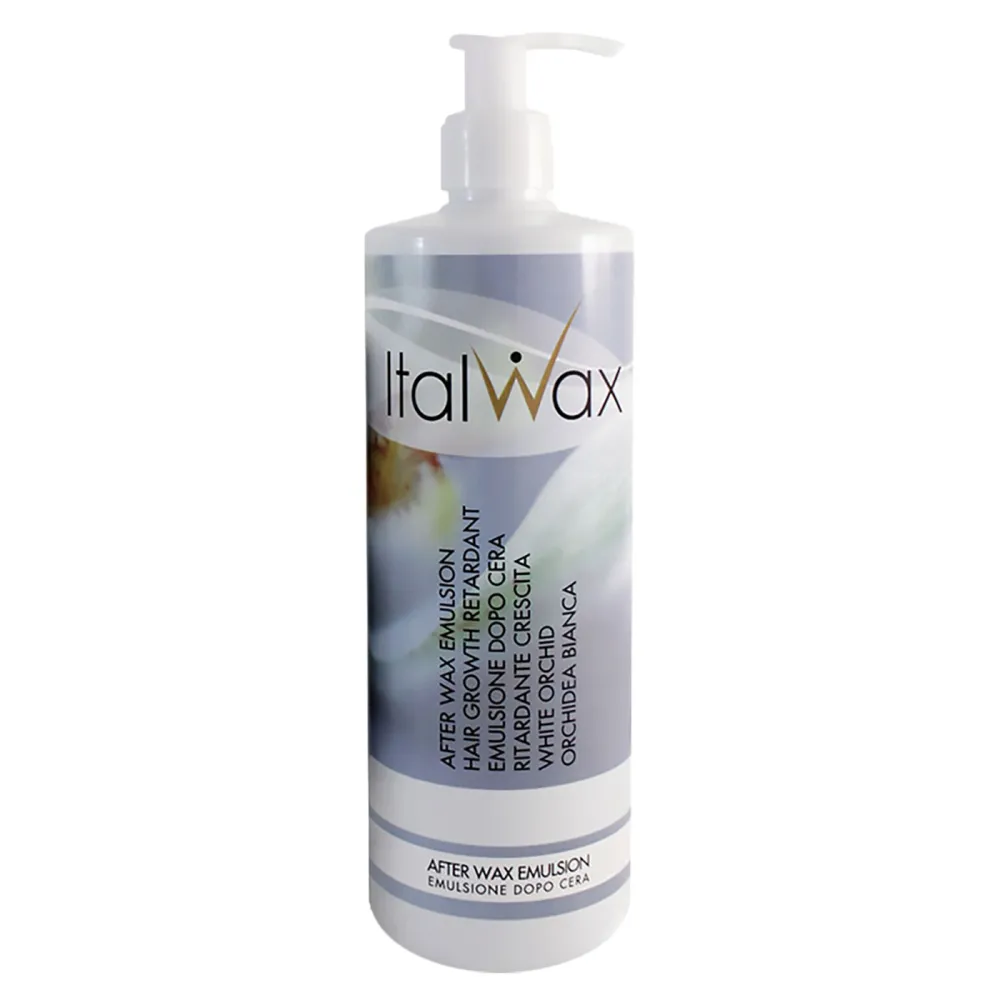 Italwax After Wax Emulsion Hair Growth Retardant White Orchid - Эмульсия после ваксации с белой орхидеей, замедляющая рост волос, 500ml