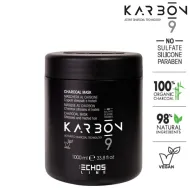 ECHOSLINE KARBON 9 Karbon mask - Угольная маска для волос, 1000 мл