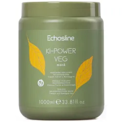ECHOSLINE KI-POWER VEG Mask - Уплотняющая маска для реконструкции волос, 1000ml