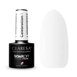CLARESA CELEBRATION 1 - Стойкий гибридный гель лак для ногтей, 5ml
