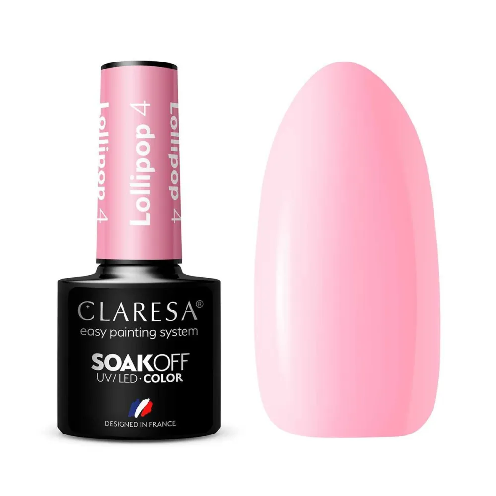 CLARESA Lollipop 4 - Стойкий гибридный гель лак для ногтей, 5ml
