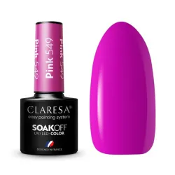 CLARESA PINK 549 - Стойкий гибридный гель лак для ногтей, 5ml