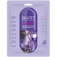 Jigott Collagen Real Ampoule Mask - Тканевая маска с коллагеном, 27ml